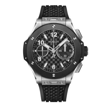 Hublot Big Bang Original Unico Titanium Ceramic automatic carbon dial rubber strap 43 mm
