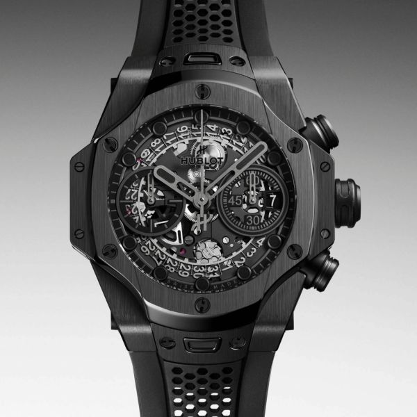 Hublot Big Bang Unico SR-A By Samuel Ross All Black automatic rubber strap 42 mm