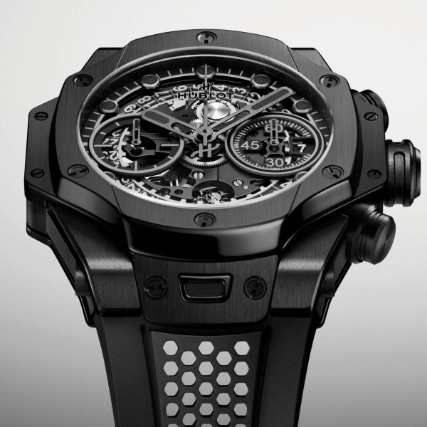 Hublot Big Bang Unico SR-A By Samuel Ross All Black automatic rubber strap 42 mm