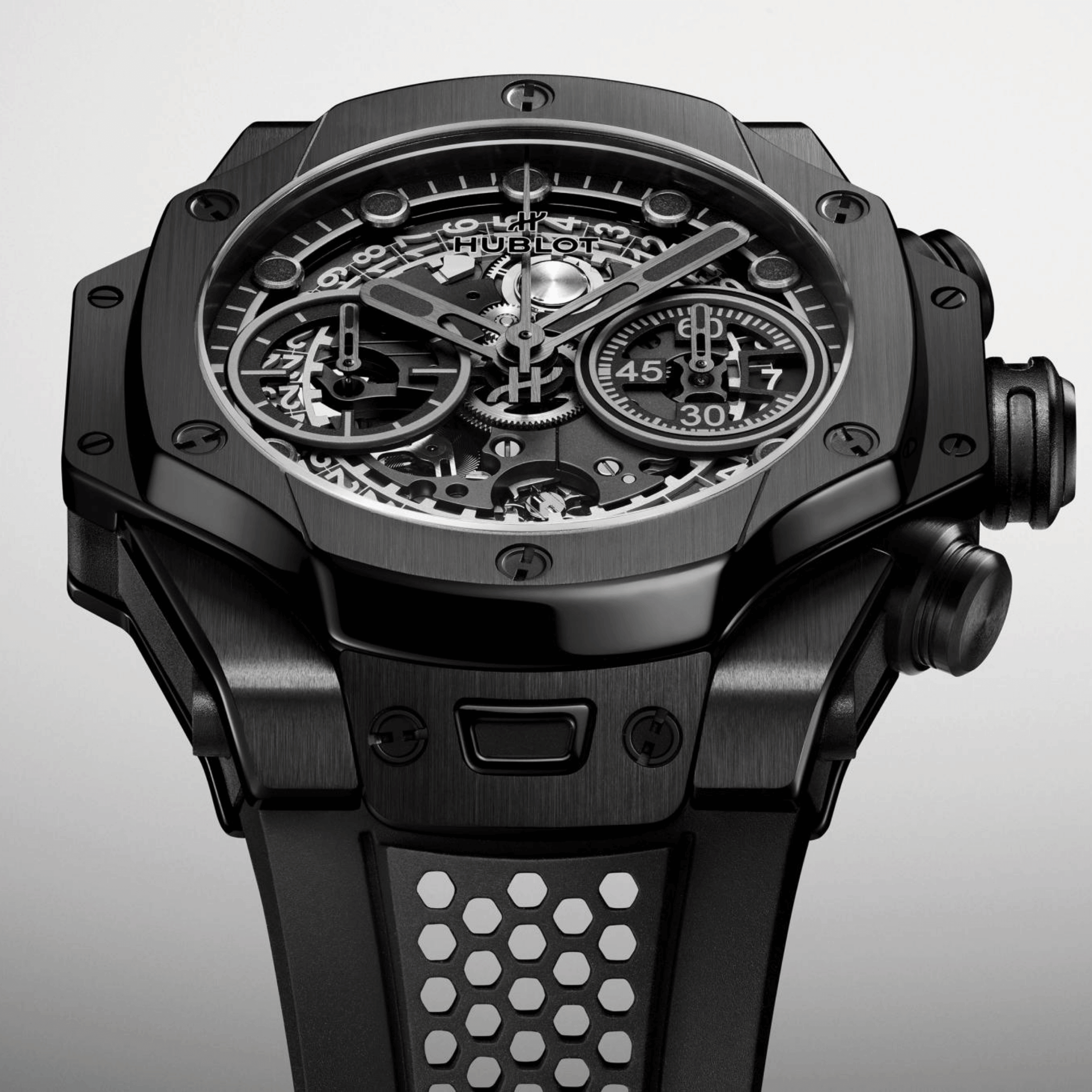Hublot Big Bang Unico SR-A By Samuel Ross All Black automatic rubber strap 42 mm