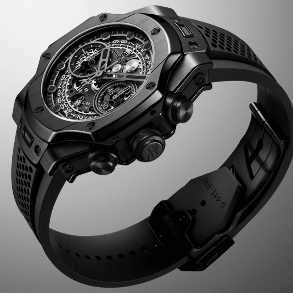 Hublot Big Bang Unico SR-A By Samuel Ross All Black automatic rubber strap 42 mm