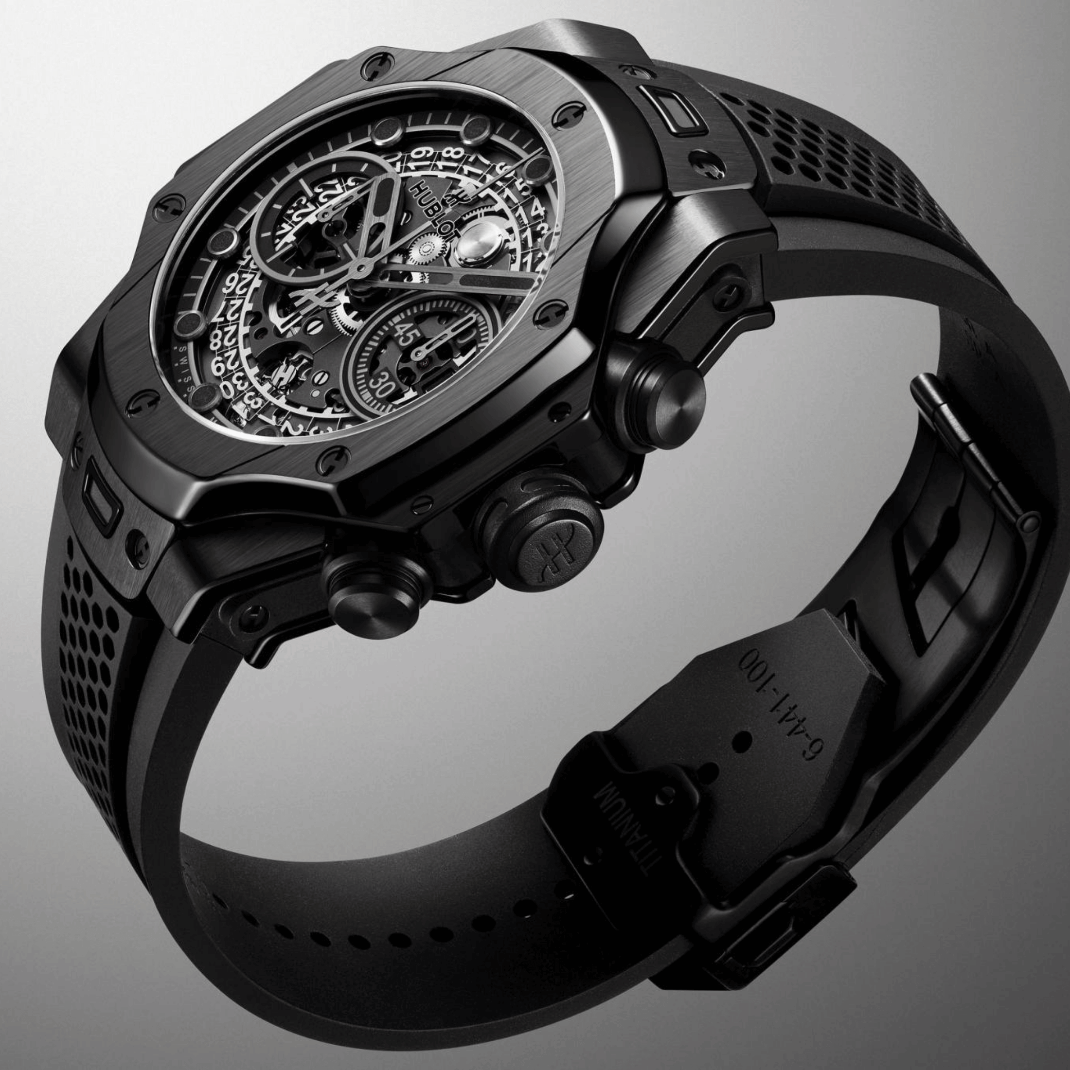 Hublot Big Bang Unico SR-A By Samuel Ross All Black automatic rubber strap 42 mm