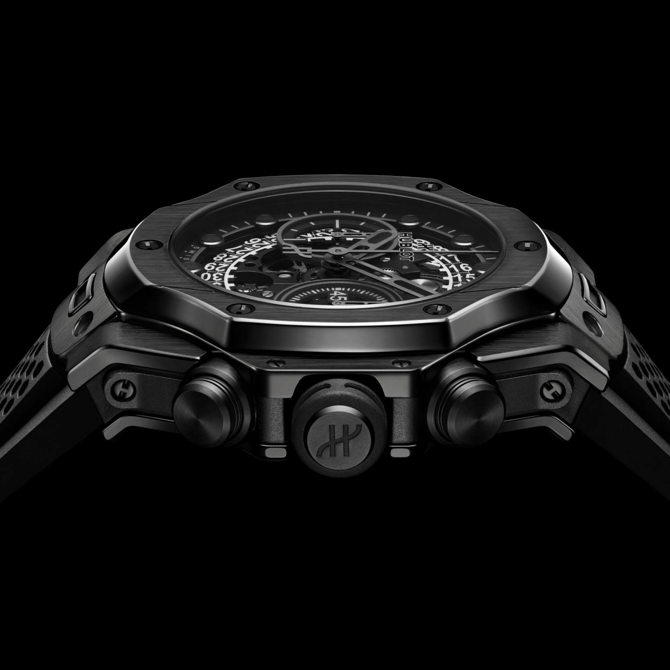 Hublot Big Bang Unico SR-A By Samuel Ross All Black automatic rubber strap 42 mm