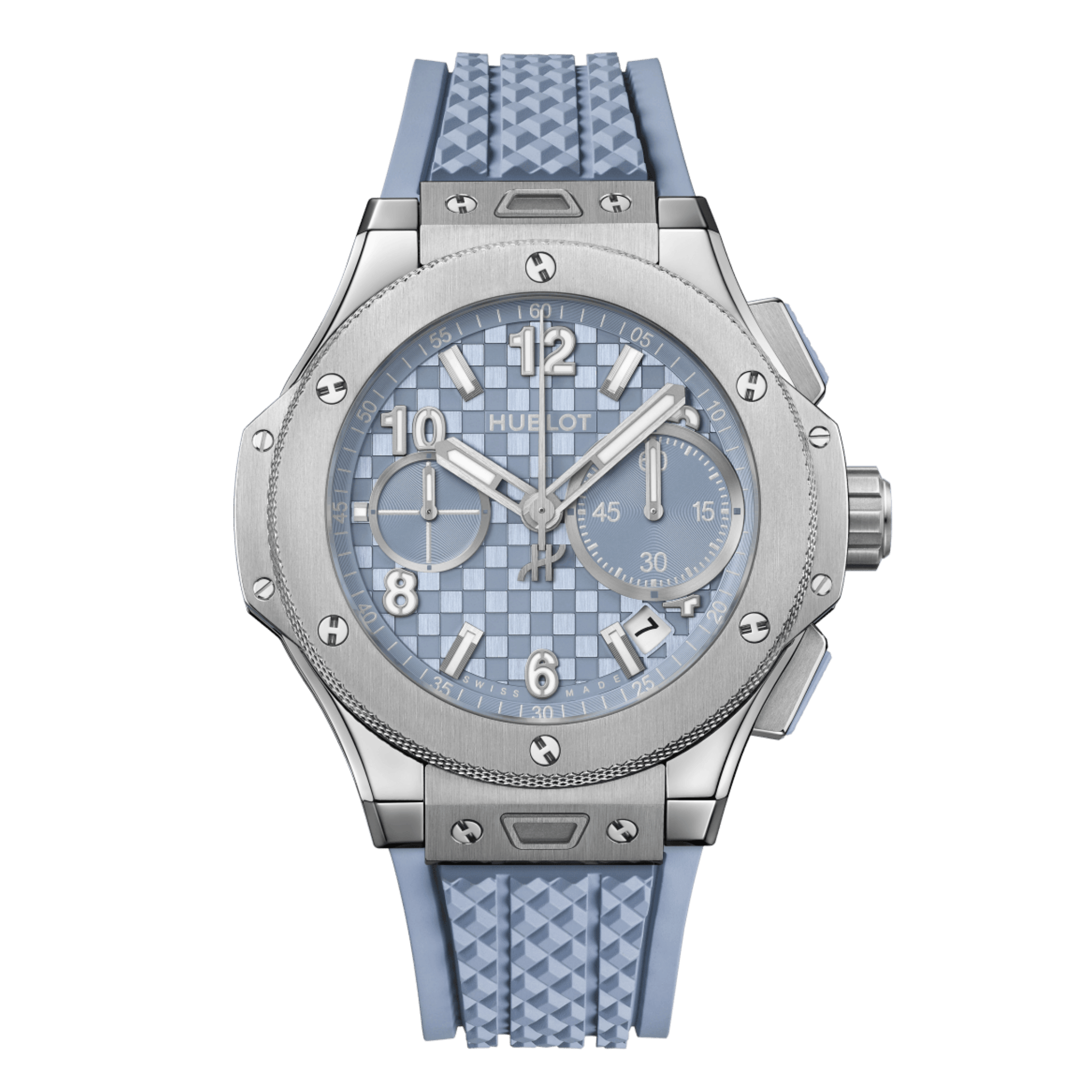 Hublot Big Bang Original Unico Titanium Coal Blue automatic blue dial rubber strap 43 mm