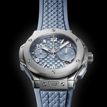 Hublot Big Bang Original Unico Titanium Coal Blue automatic blue dial rubber strap 43 mm