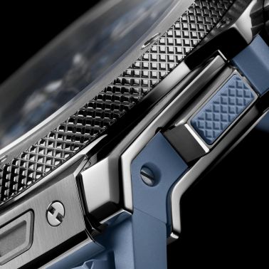 Hublot Big Bang Original Unico Titanium Coal Blue automatic blue dial rubber strap 43 mm