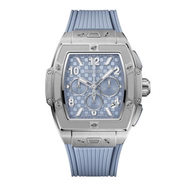 Hublot Spirit of Big Bang Titanium Coal Blue automatic blue dial rubber strap 42 mm
