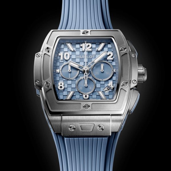 Hublot Spirit of Big Bang Titanium Coal Blue automatic blue dial rubber strap 42 mm