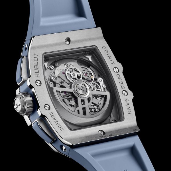 Hublot Spirit of Big Bang Titanium Coal Blue automatic blue dial rubber strap 42 mm