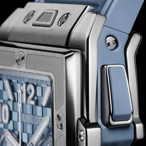 Hublot Spirit of Big Bang Titanium Coal Blue automatic blue dial rubber strap 42 mm