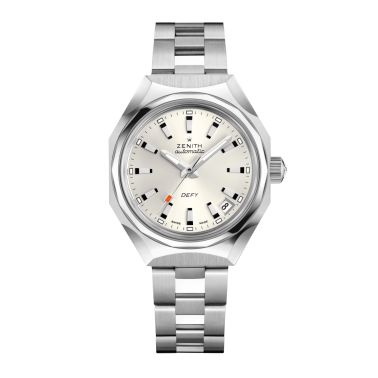 Zenith Defy Revival A3643 automatic silver dial steel bracelet 37 mm