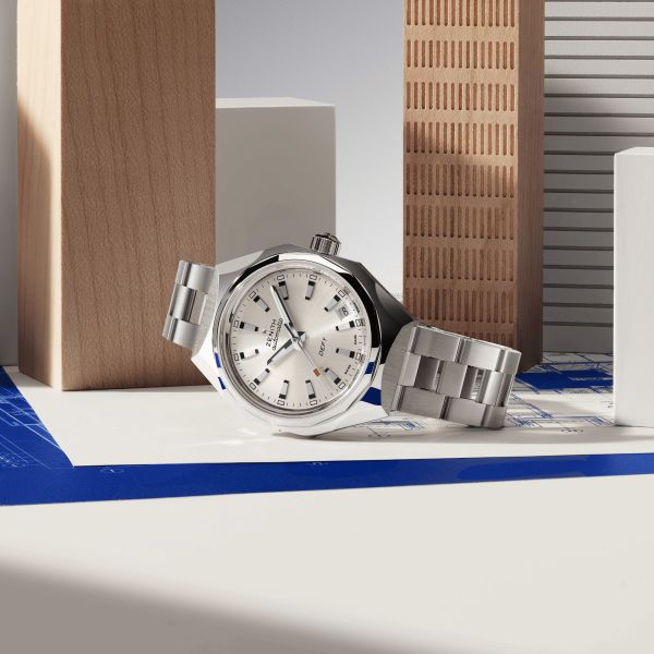 Zenith Defy Revival A3643 automatic silver dial steel bracelet 37 mm