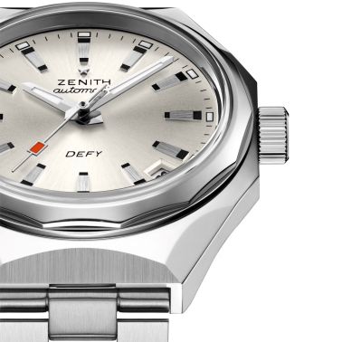 Zenith Defy Revival A3643 automatic silver dial steel bracelet 37 mm