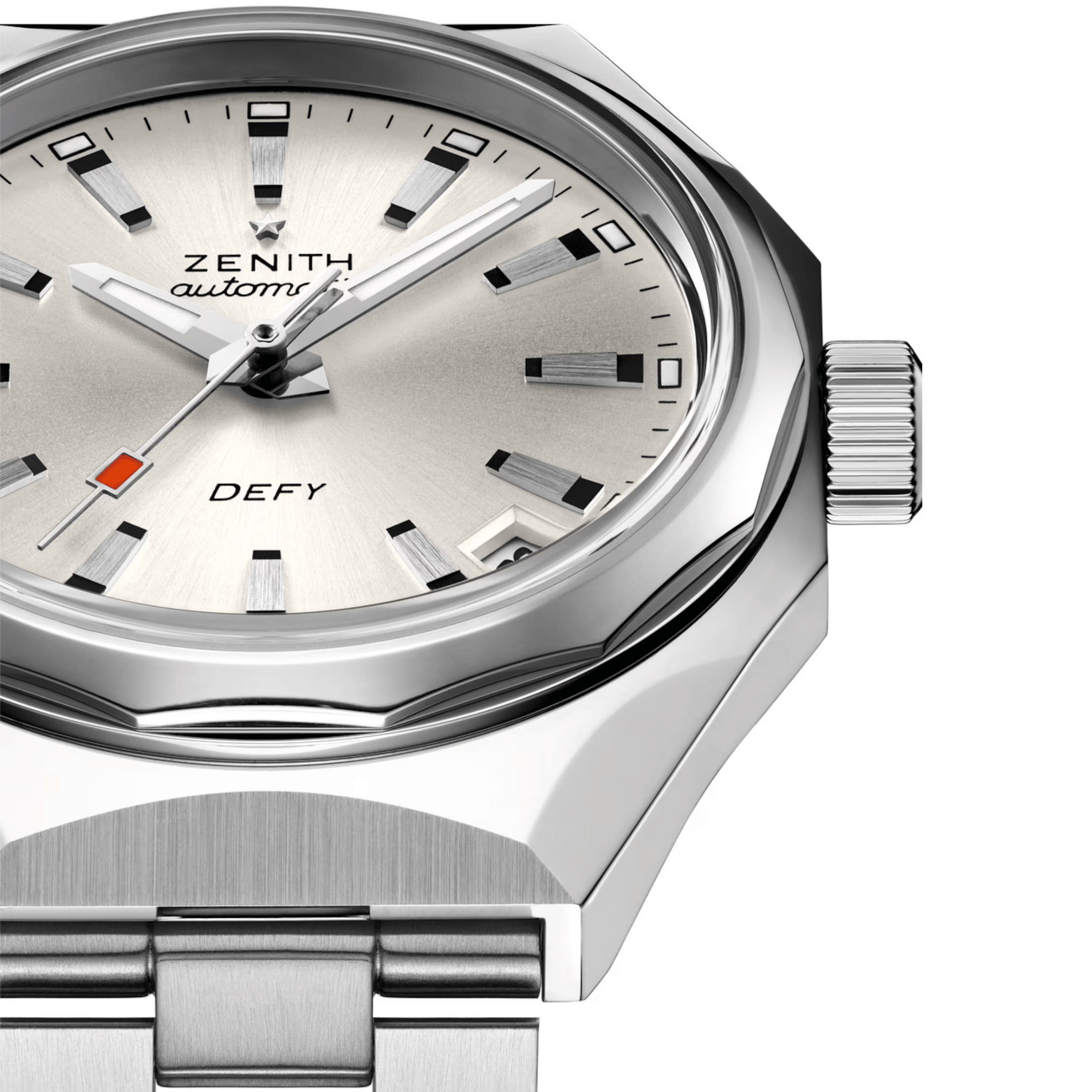 Zenith Defy Revival A3643 automatic silver dial steel bracelet 37 mm