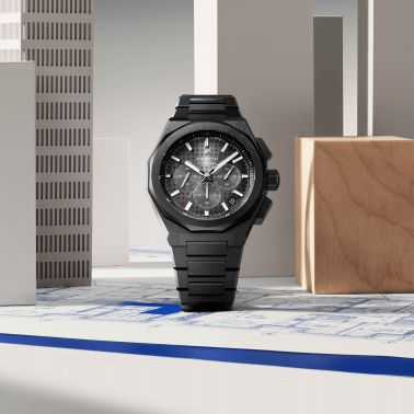 Montre Zenith Defy Skyline Chronographe El-Primero Céramique noire automatique cadran noir bracelet céramique 42 mm