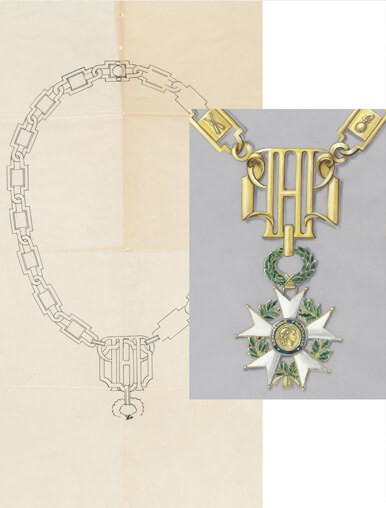 dessin arthus bertrand decoration legion d'honneur