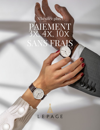 Montre paiement 3 fois clearance