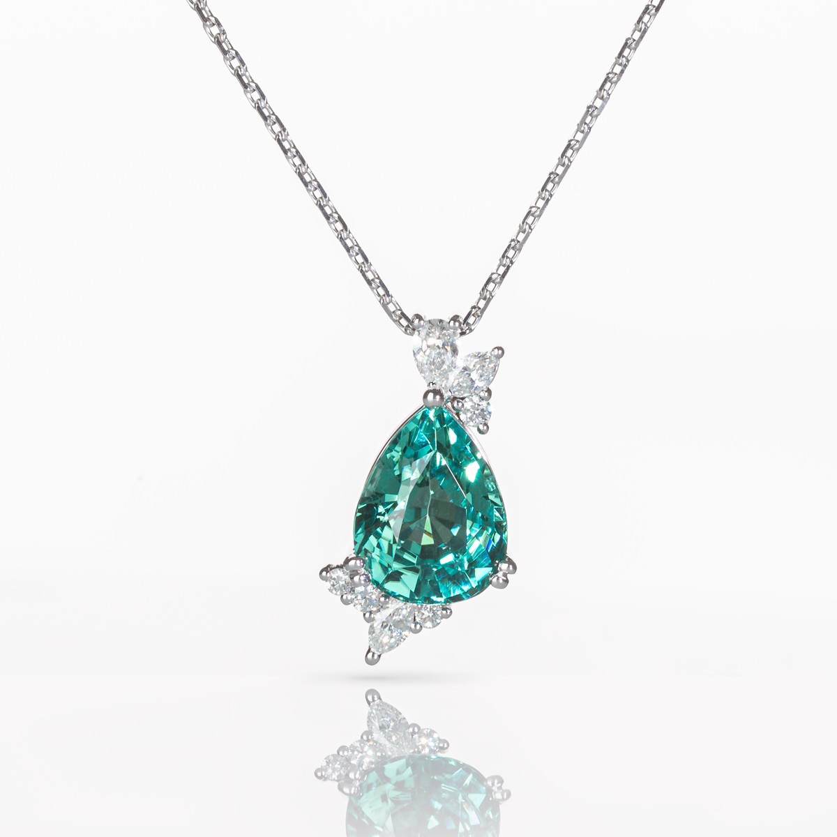 Exceptional Lepage piece number 2, La Lagoon tourmaline necklace.