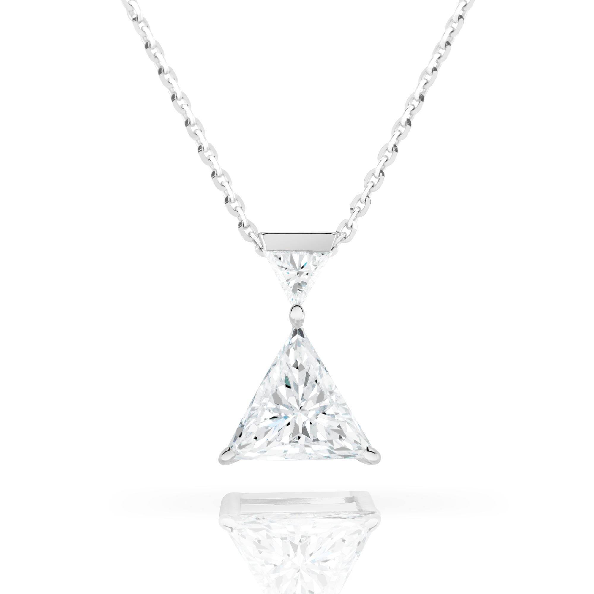 Exceptional Lepage piece number 3, necklace with triangular La Magnifique diamonds.