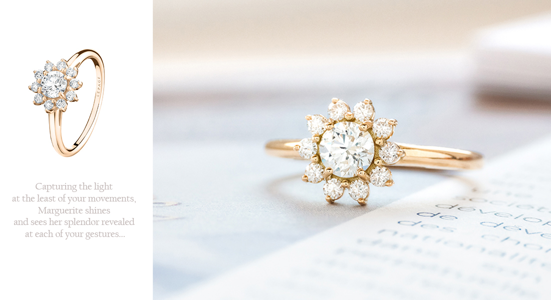 The Marguerite ring, a jewel in the heart of the Suzanne collection