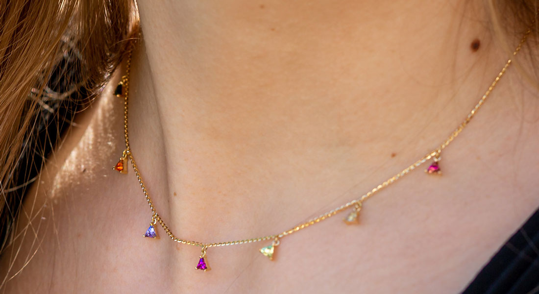 Collier la Féérique, un bijou en pierres fines et précieuses signé Lepage.