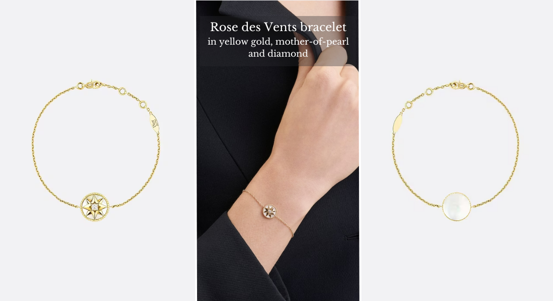  Rose des Vents dior reversible bracelet