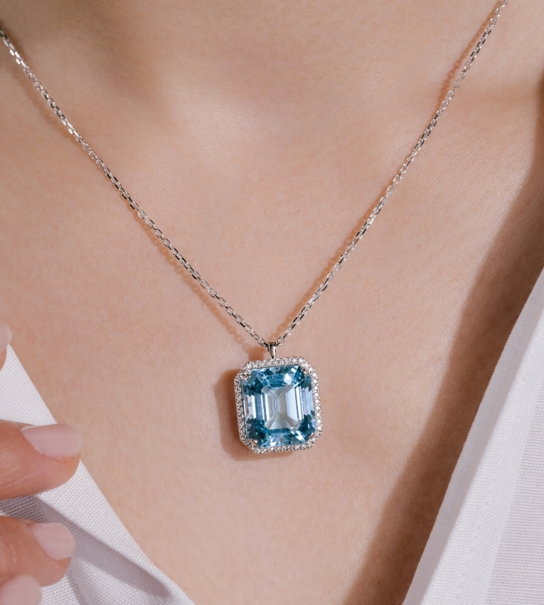 bijou lepage aigue-marine santa maria et or blanc