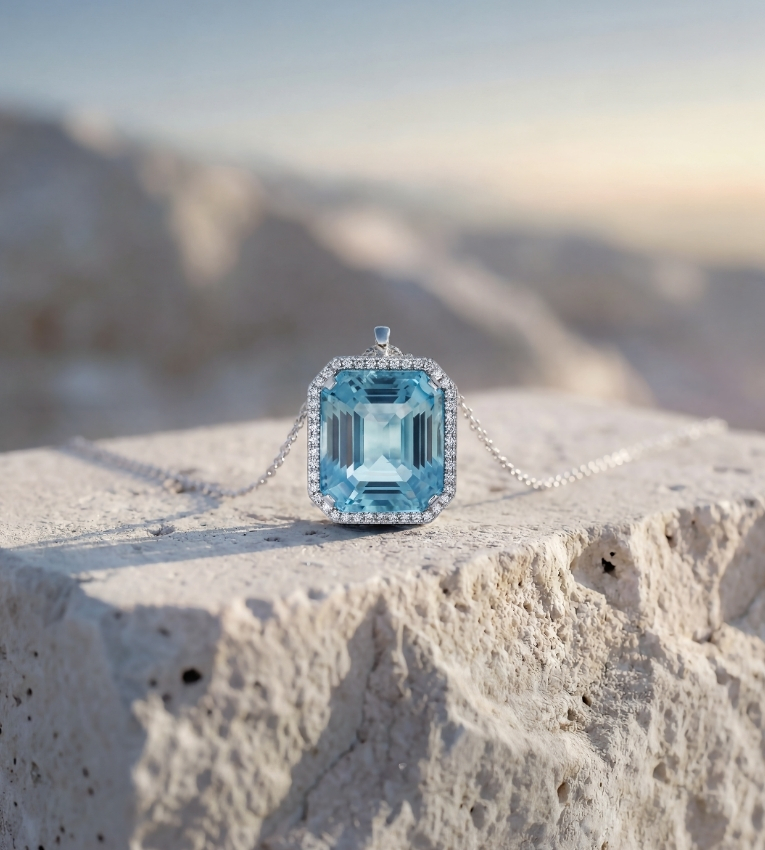 bijou lepage aigue-marine santa maria et or blanc