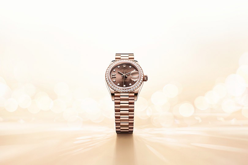 Lady-Datejust  Oyster, 28 mm, or Everose et diamants  Référence 279135RBR