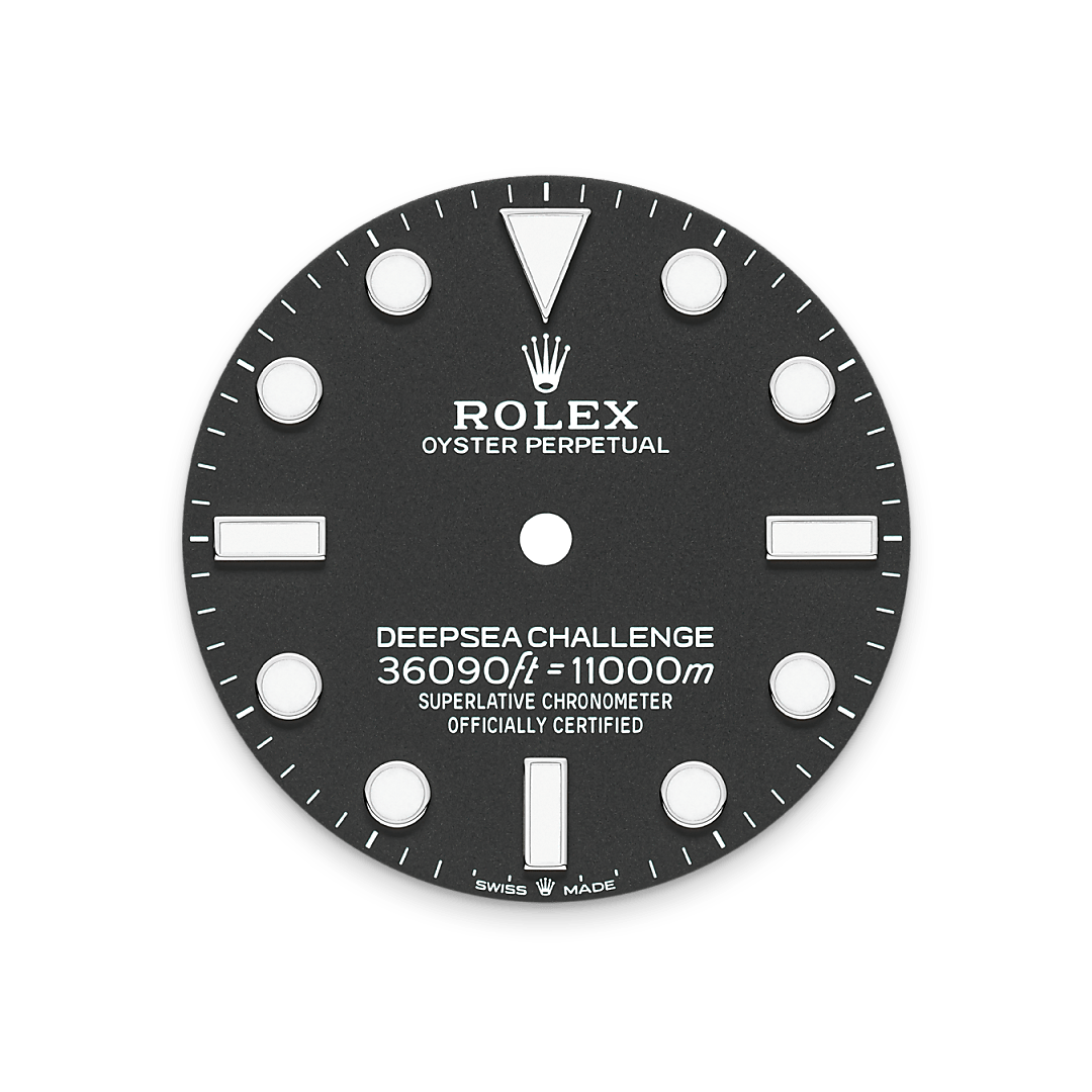 Intense black dial