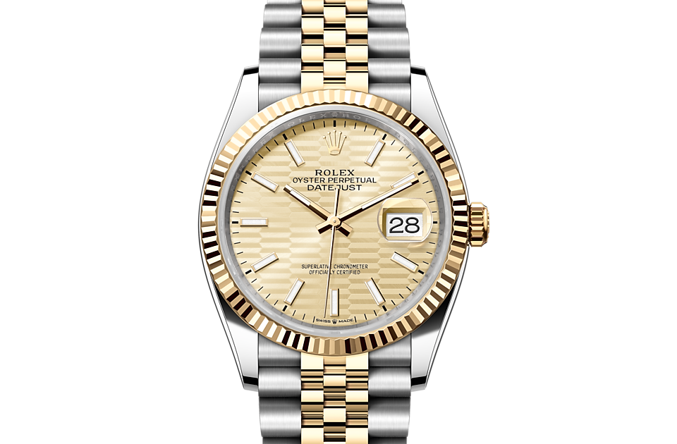 Rolex - DATEJUST - Oyster, 36 mm, Oystersteel and yellow gold