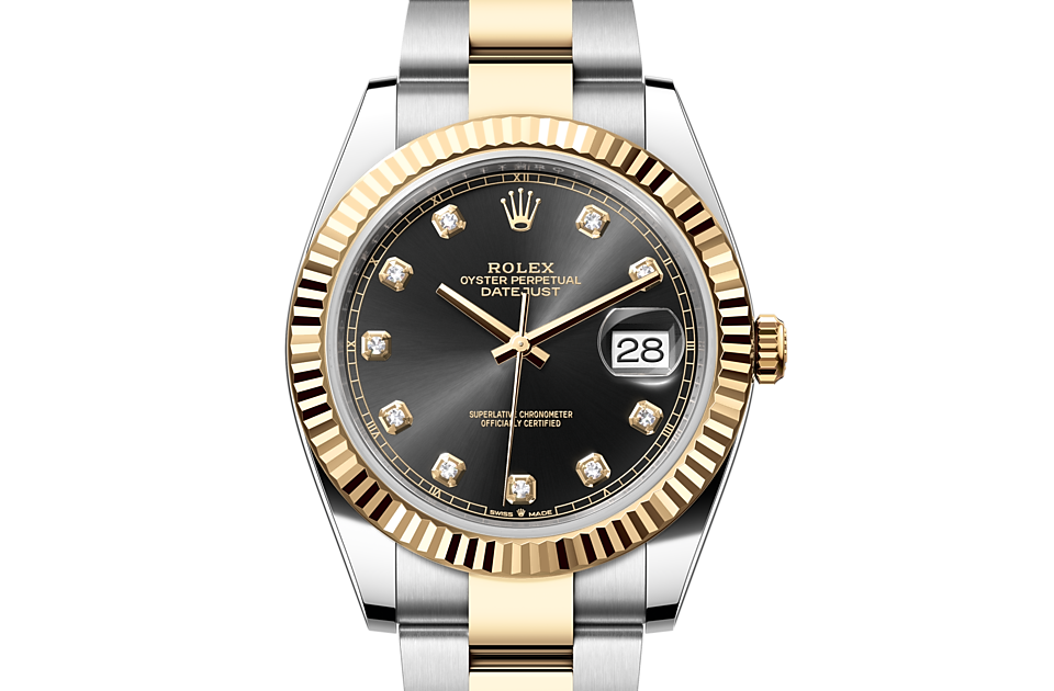 Rolex - DATEJUST - Oyster, 41 mm, acier Oystersteel et or jaune