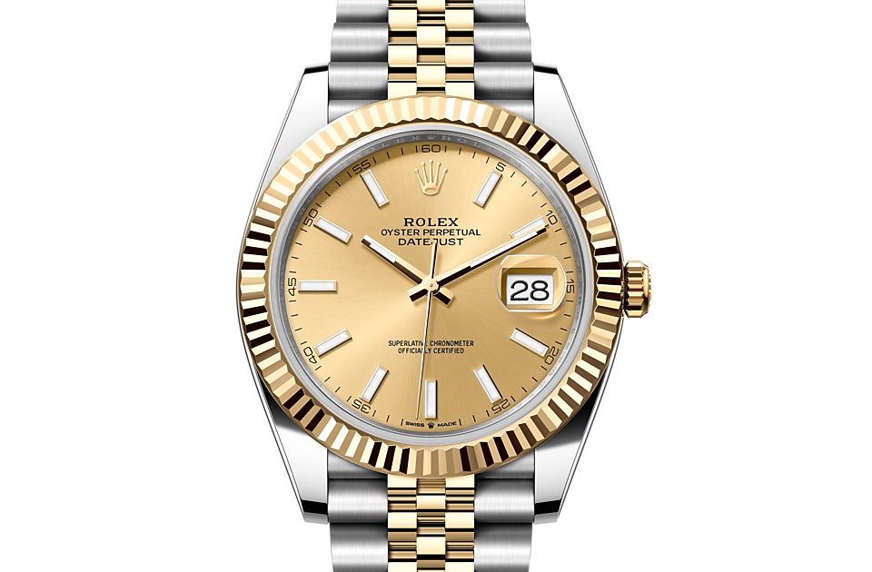 Rolex - DATEJUST - Oyster, 41 mm, Oystersteel and yellow gold