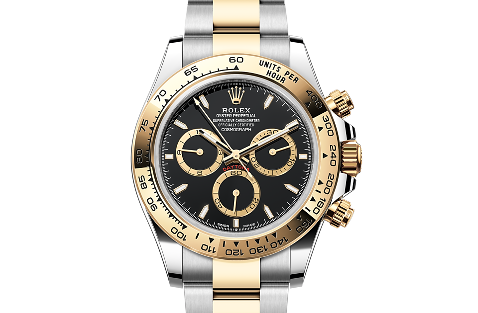 Rolex - COSMOGRAPH DAYTONA - Oyster, 40 mm, acier Oystersteel et or jaune