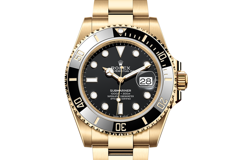Rolex - SUBMARINER - Oyster, 41 mm, yellow gold