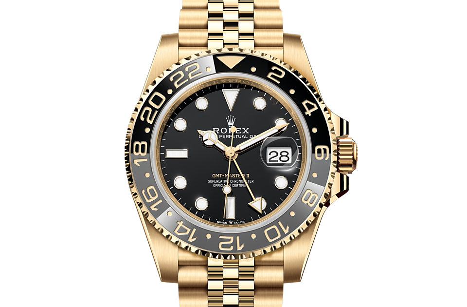 Rolex - GMT-MASTER II - Oyster, 40 mm, or jaune