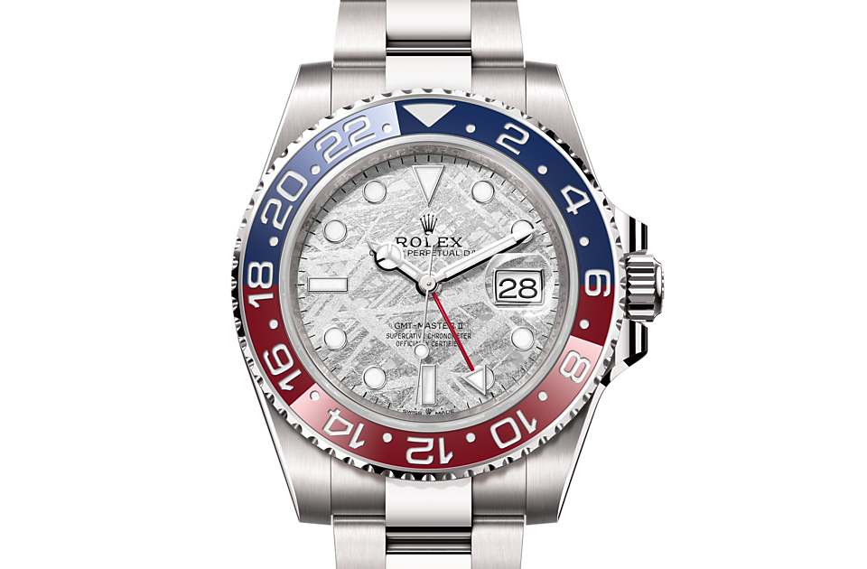 Rolex - GMT-MASTER II - Oyster, 40 mm, or gris