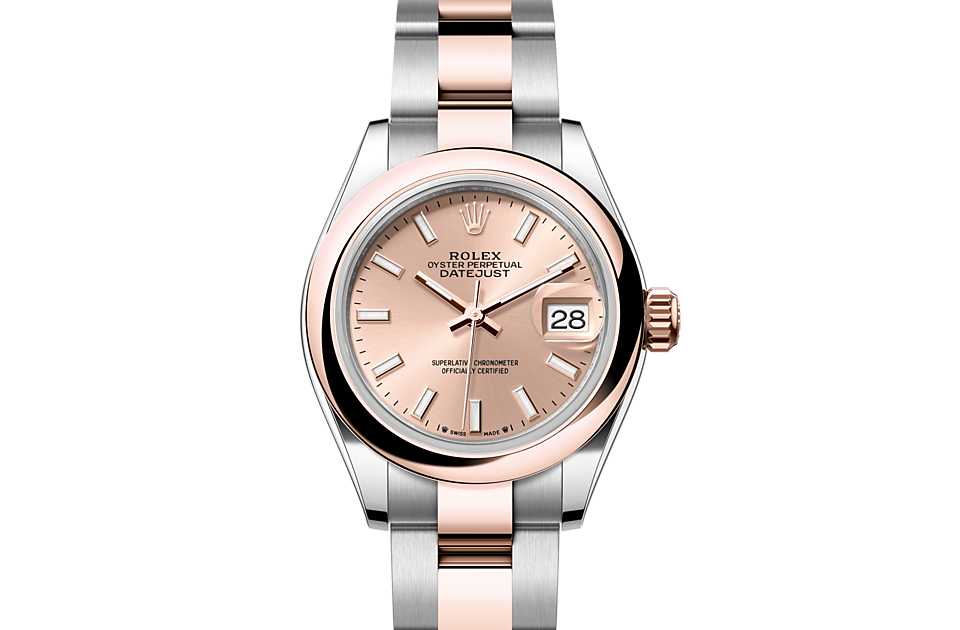 Rolex - LADY-DATEJUST - Oyster 28 mm, acier Oystersteel et or Everose