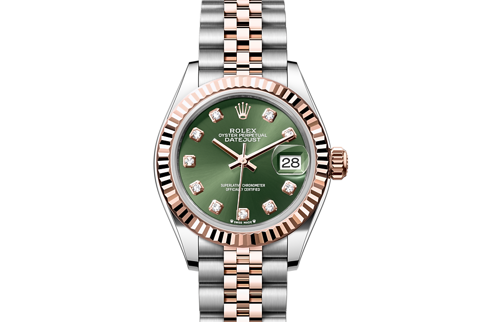 Rolex - LADY-DATEJUST - Oyster 28 mm, acier Oystersteel et or Everose