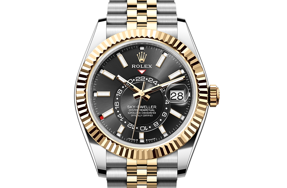 Rolex - SKY-DWELLER - Oyster, 42 mm, acier Oystersteel et or jaune