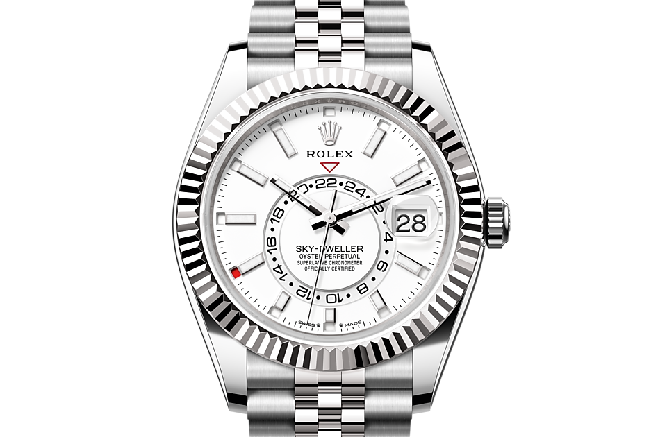 Rolex - SKY-DWELLER - Oyster, 42 mm, Oystersteel and white gold