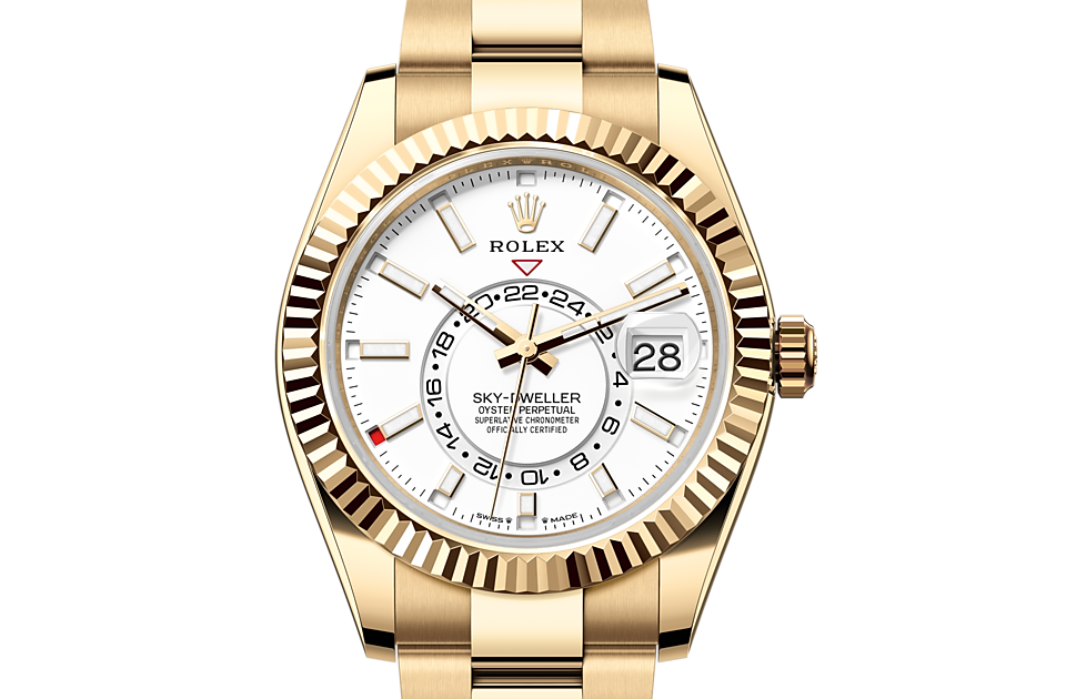 Rolex - SKY-DWELLER - Oyster, 42 mm, yellow gold