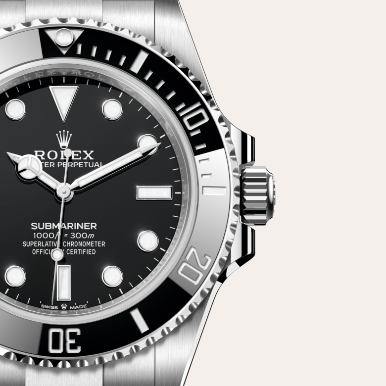 Rolex Submariner Oyster, 41 mm, acier Oystersteel M124060-0001