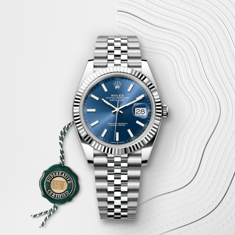 Rolex Datejust 41 Oyster, 41 mm, acier Oystersteel et or gris