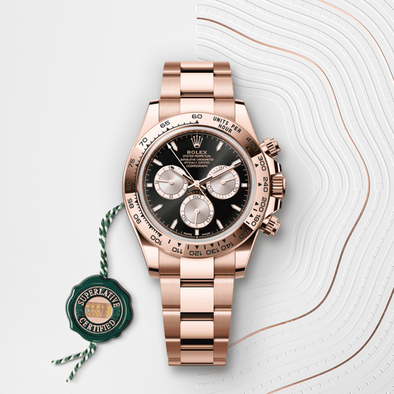 Rolex Cosmograph Daytona Oyster, 40 mm, or Everose M126505-0001