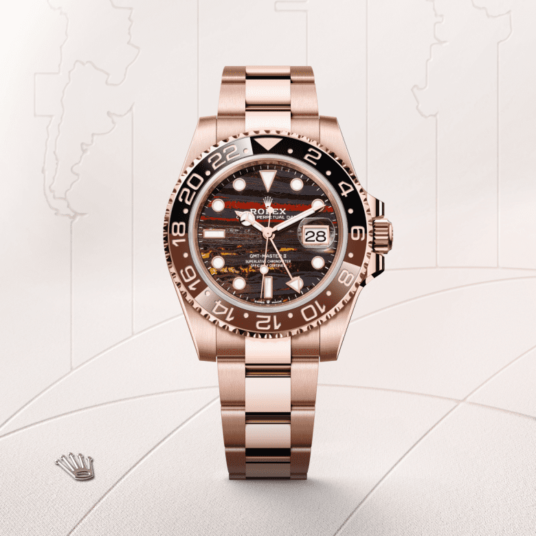Rolex GMT-Master II Oyster, 40 mm, or Everose M126715CHNR-0002