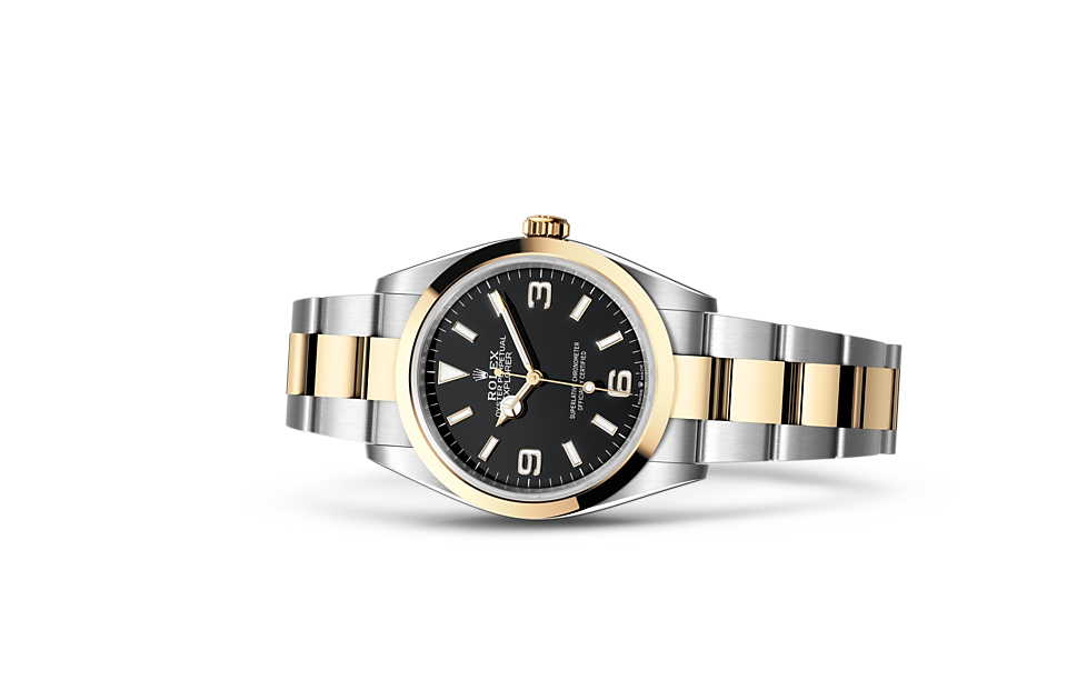 Rolex - EXPLORER - Oyster, 36 mm, Oystersteel and yellow gold