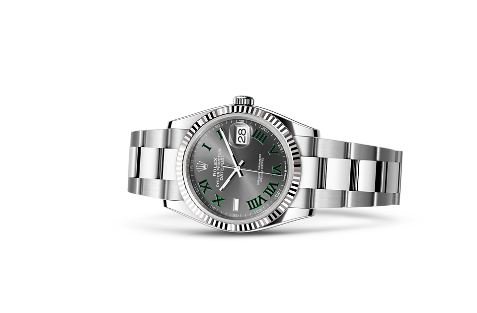 Rolex - DATEJUST - Oyster, 36 mm, Oystersteel and white gold