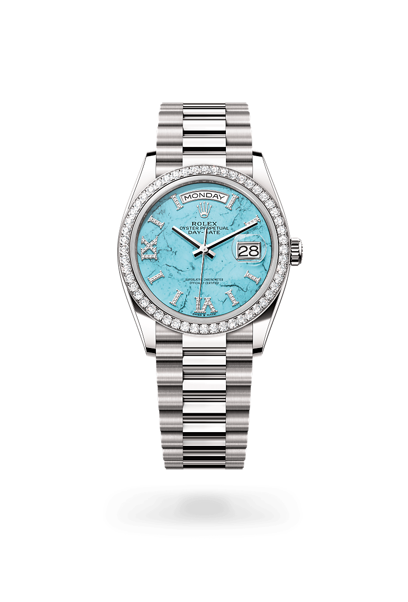 Rolex - Day-Date 36 - Oyster, 36 mm, white gold and diamonds