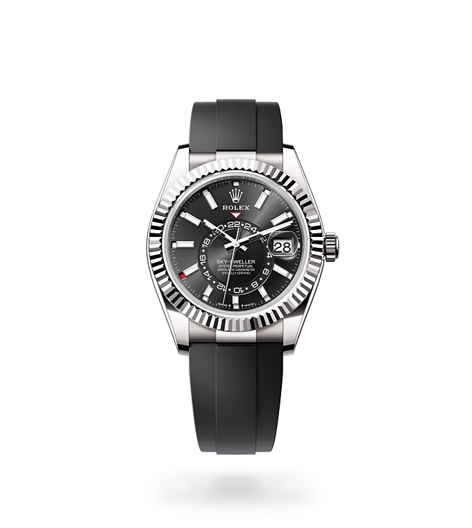 Rolex - SKY-DWELLER - Oyster, 42 mm, or gris